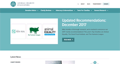 Desktop Screenshot of animalcharityevaluators.org