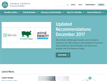 Tablet Screenshot of animalcharityevaluators.org